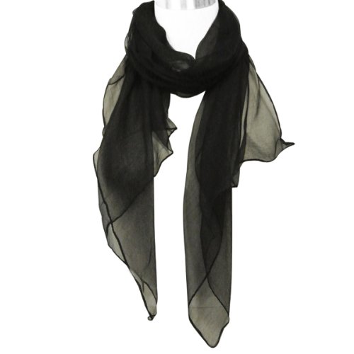 Wrapables Solid Color Silk Long Scarf4
