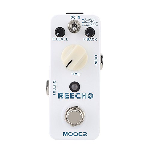 Muslady Mooer Reecho Micro Mini Digital Delay Pedal de Efecto para Guitarra Eléctrica True Bypass