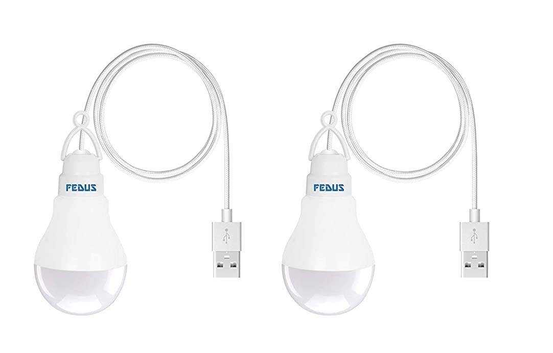 FEDUS Mini Portable USB LED Night Light for Power Bank, Mobile Lamp - Pack of 2, White (B08P4JW2MS) Amazon Price History, Amazon Price Tracker