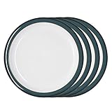 Denby Greenwich Set of 4 Dinner Plate Set, One Size, Emerald Green