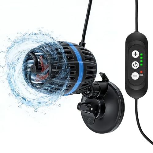Eirolace Pompe de Circulation pour Aquarium 10000L/H 20W, Pompe de Brassage pour Aquarium avec 4 Vitesses Réglables, Rotation à 360° et Contrôleur Pompe de...