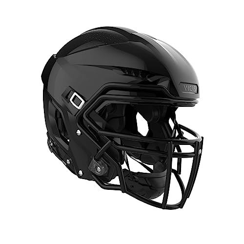 VICIS ZERO2 Trench Football Helmet, SC-223-S Facemask Attached, Black, X-Large