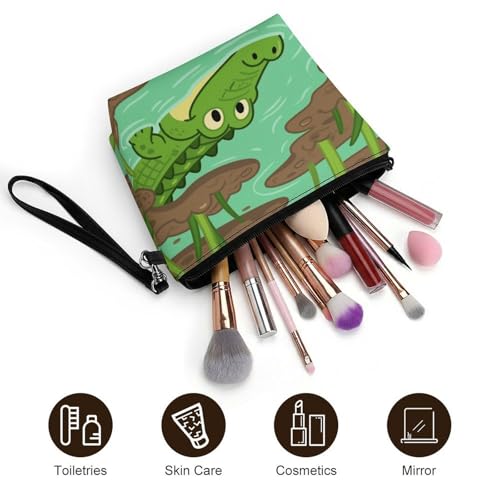 Bolsa de maquillaje compacta de 8.9 pulgadas para ordenar tu bolso 5