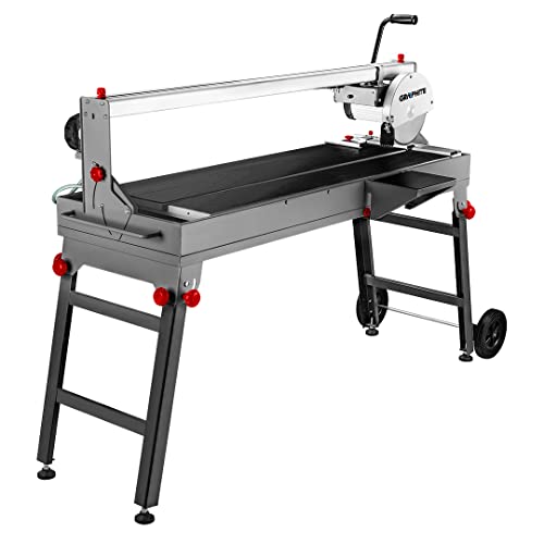 GRAPHITE Machine à couper les carreaux 1200W, vitesse 2950/min-1, angle de coupe 0° ÷ 45°, profondeur de coupe max. 90º/45º 58/45 mm - Coupe précise des...