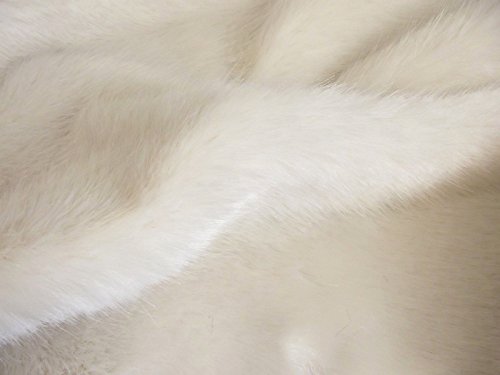 Fausse fourrure Swiss Crème tissu haute couture beige pour vestes de luxe