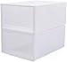 DYRABREST 20 PCS Clear Plastic Shoe Storage Boxes Clamshell Stackable and Foldable Display Shoe Rack Container Shoe Box Organizer for Closet - Requires Assembly