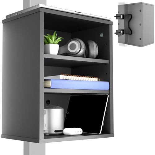 VIVO Clamp-on Desk Leg Shelf