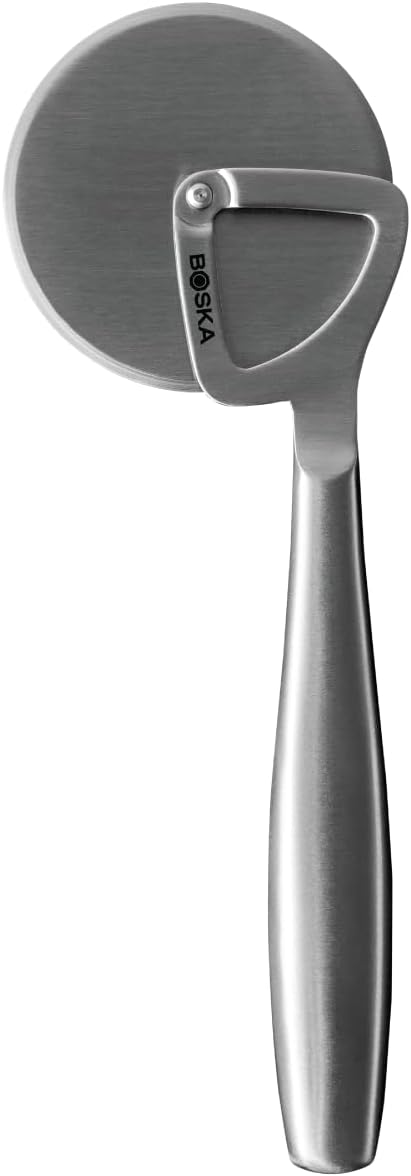 BOSKA Pizza Cutter - Pizza Slicer - Premium Stainless Steel Pizza Wheel - Pizza Cutter Wheel - Dishwasher Safe - Razor-Scharp - Lightweight - Very Sturdy and Doesn't Wobble