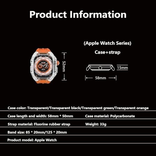 Boîtier de montre transparent Apple Watch Ultra protégeant des chocs intenses - 6
