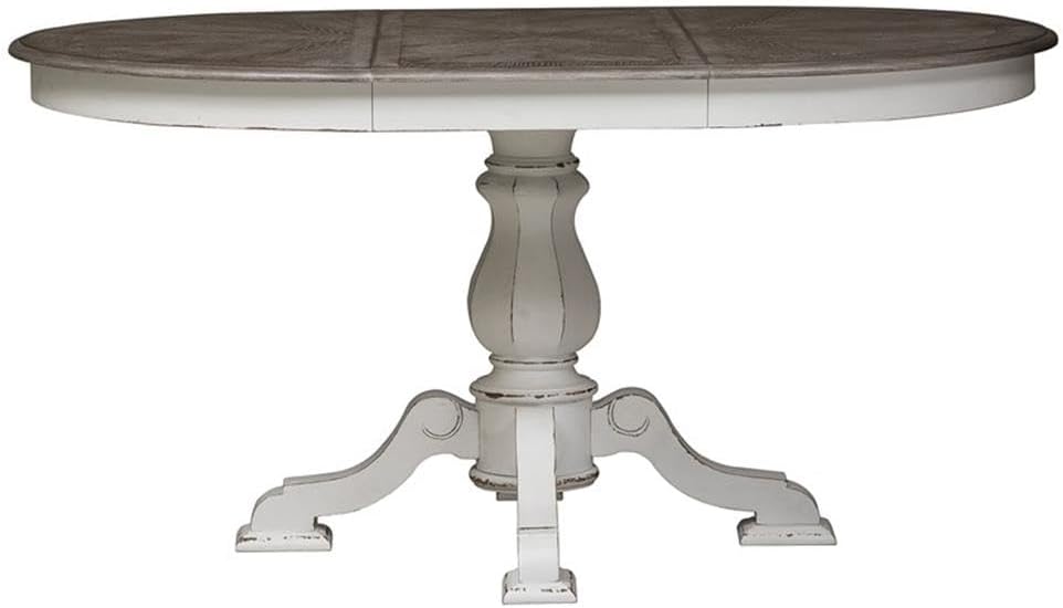Liberty Furniture Magnolia Manor White Pedestal Table