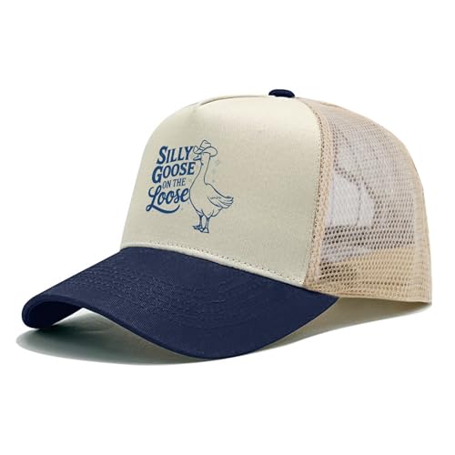 Image of Funny Goose Hat Silly Goose On The Loose Hat Men Baseball Hats Funny Cap
