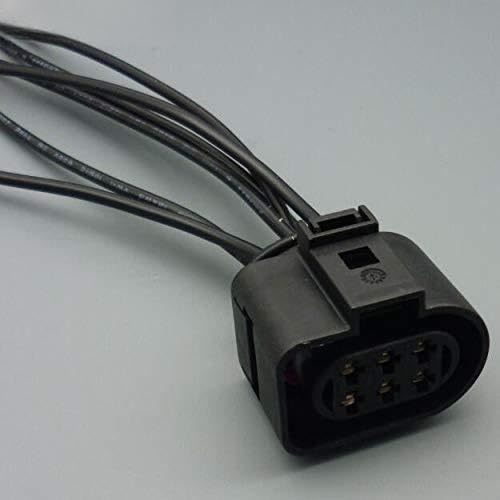 Shhworldsea 4pcs 6 pin car Sensor Connector case for VW 1J0973733 1J0 973 733 6 Way 350 Plug Wiring Harness