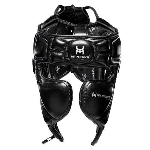 Image of HIT N MOVE Air Armor Precision Boxing Headgear - Lightweight & Protective Headgear for Men and Women in MMA, Kickboxing, Muay Thai, Training & Sparring and Combat