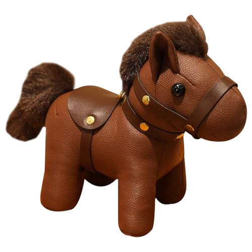Colgante de cuero para bolso evita pérdidas con figura de animal de Año Nuevo