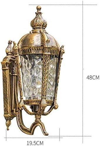 E27 applique murale européenne rétro lanterne extérieure 18.8"