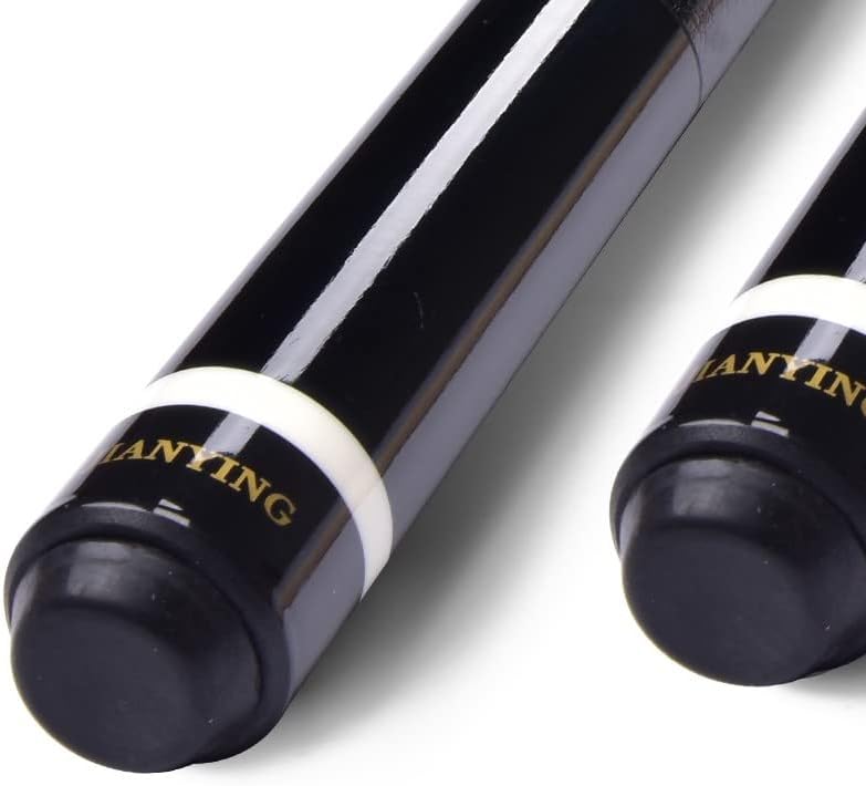 Pool Cue Billiard Stick Cue Tips 1/2 Cue with Hard Shell Standard Balance Completely Flat Surface No Painting Process Billiard Accessories, 12.75 Club Head High-Grade Billiard Cue EIIDJFF 230202(Color