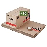 ✋ POIGNÉES RENFORCÉES - Transport simplifié grâce à des poignées solides et ergonomiques. Même chargé à pleine capacité, ce carton très solide est facile à manipuler, offrant sécurité et praticité à chaque étape du déménagement.