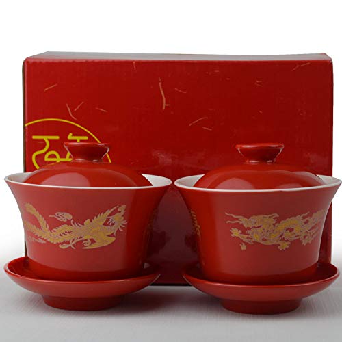 Liang Baobao Dragon Phoenix Gaiwan Set
