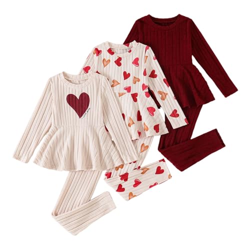 Traje de tres piezas para niña ideal para el colegio y tardes de parque de 6 a 7 años