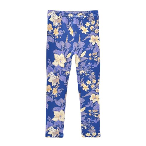 KLL Floral Indonesian Batik Motif Cobalt Girls Cotton Pants Comfortable High Waisted Activewear Exercise2