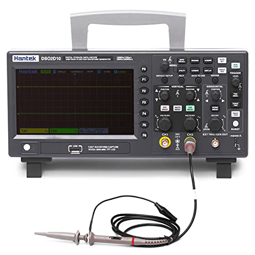 Image of Hantek DSO2D10 Digital Storage Oscilloscope 100MHz Bandwidth 2CH Dual Channel 1GSa /s 8M Memory Depth with 1CH Waveform Generator | 8M Memory Depth with 1CH Waveform Generator