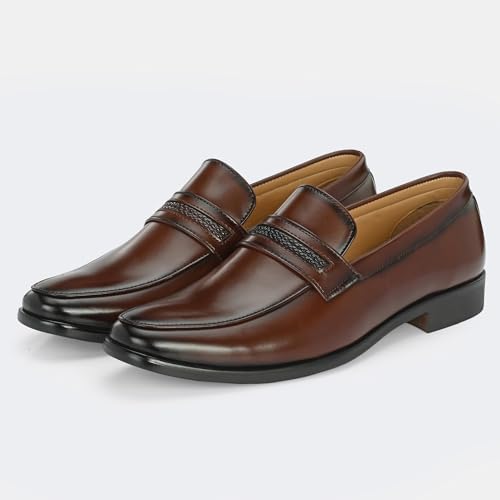 Image of Centrino Mens 6537 Formal Shoe for Men | Soft Cushioned Insole for All-Day Comfort | Stylish & Elegant Design | Perfect for Office, Business Casual & Formal Attire 6537-1 Black 11