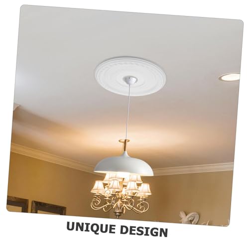Médaillon de plafond en PU : camoufler les défauts d'installation facile - 8