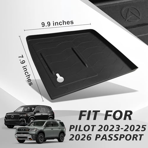 Image of Muslogy Center Console Inserts Compatible with Honda Pilot 2023-2026 /2026 Passport Accessories, Center Console Wireless Charger Protective Mat Liner Anti-Slip Phone Charge Area Charging Protection