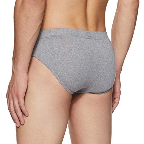 Image of Levi's 011 Comfort Brief for Men | 100% Pure Cotton | Breathable | Durable | Anti-Roll Waistband | Extra Supportive Gusset | Dual Layer 3D Pouch | Tagless & Zero Irritation Comfort | Pack of 3
