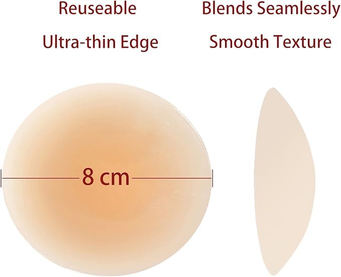 Image of Fashiol Silicone Lightly Padded Wire Free Stick-On Bra for Women and Girls (Pack of 1)