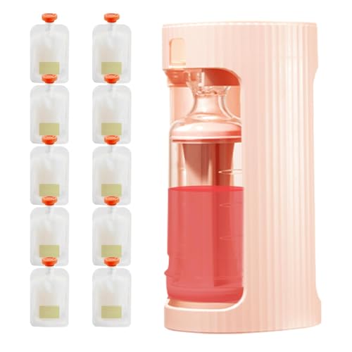Pochette de compote de pommes, réutilisable, remplissage de purée de fruits, petit presse-purée créatif, conteneur de stockage pour aliments pour, 9,4 x 8,9 x 18,0 cm, 245 g