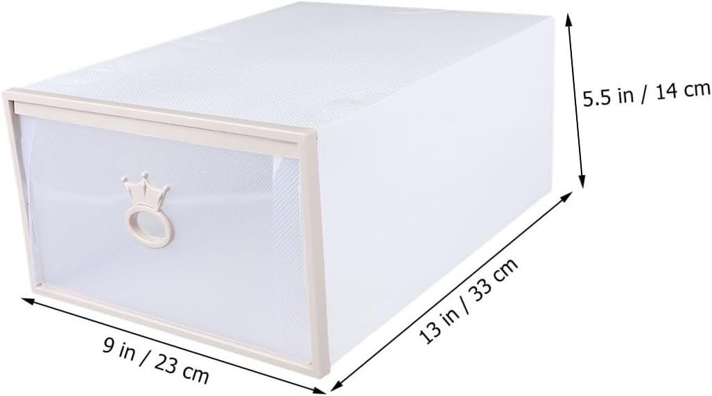 Alipis Box slipper Shoebox shoe drawer large size shoe cover Wardrobe container storage household plastic Organizer sandals to stack