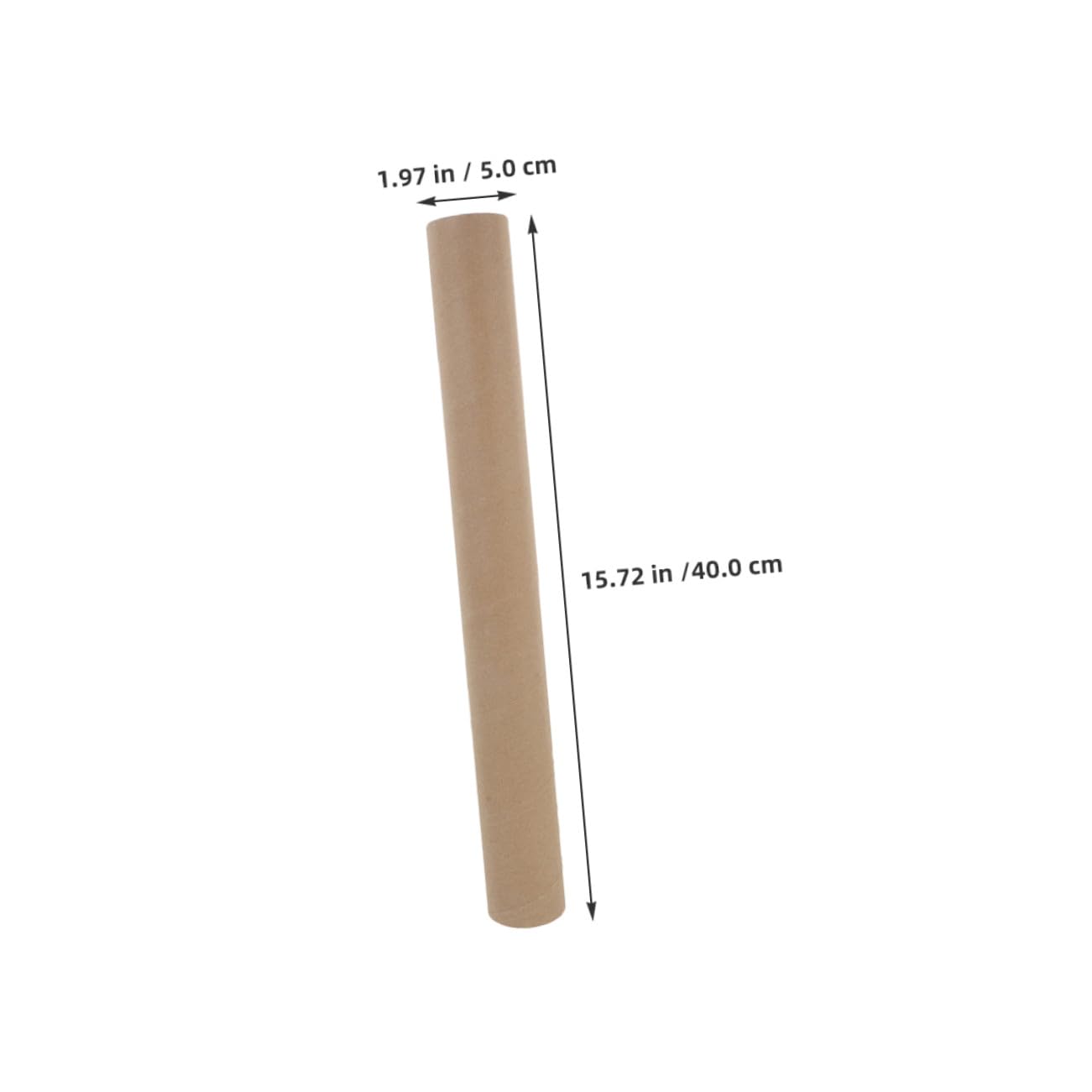 10 Stück Runde Pappzylinder 40cm Lang aus Kraftpapier mit Kunststoffdeckel Stabile Versandhülsen für Poster Kunstdrucke und Dokumente Umweltfreundliche Aufbewahrungsröhren