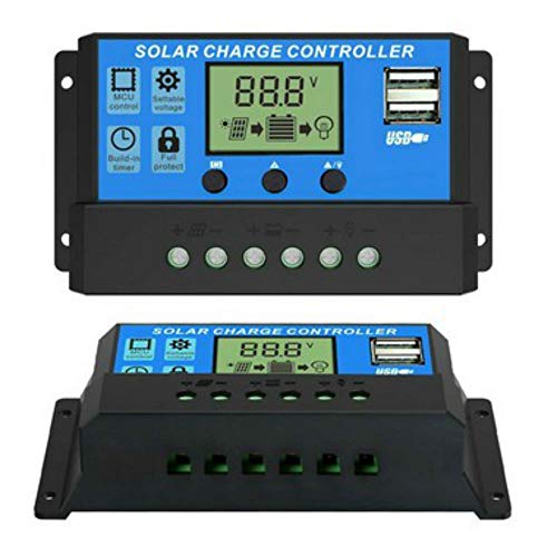 Controlador de Carga Solar 30a 12/24v Lcd 2 saídas Usb GT536 - Lorben