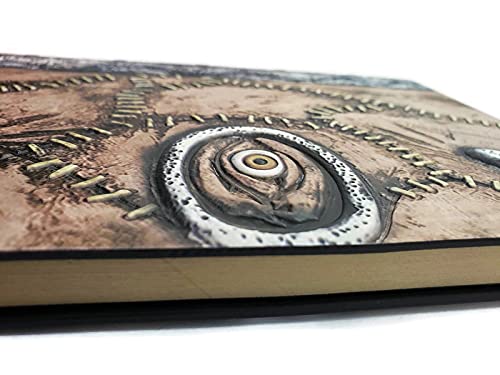 Livre de sorts Hocus Pocus en cuir PU grand format de luxe