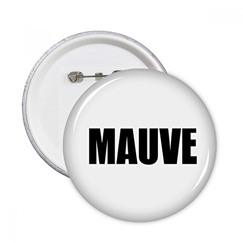 Badge bouton rond noir mauve M vêtement décoration pins multicolore DIYthinker
