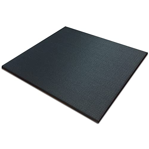 和楽美 カラー置き畳 アコルト(85×85×2cm) 琉球畳 薄畳 フローリングマット 撥水 ユニット畳 洗える畳 防音 おしゃれ フロアーマット ラグ クッション (ブラック)