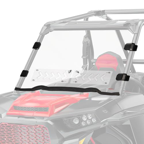 KEMIMOTO XP 1000 Front Windshield with Vented Rubber Strip