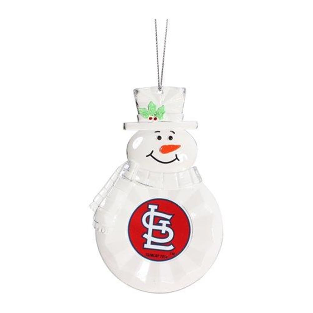 MLB Saint Louis Cardinals Traditional Snowman Ornament