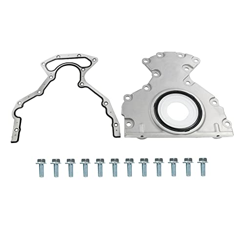 RADHLBNIU Rear Main Seal Kit Compatible with Chevy Tahoe Suburban Silverado Express Avalanche Cadillac Escalade GMC Yukon Sierra Savana 4.8L 5.3L 6.0L 6.2L Replaces# 635-518 12633579 12639250