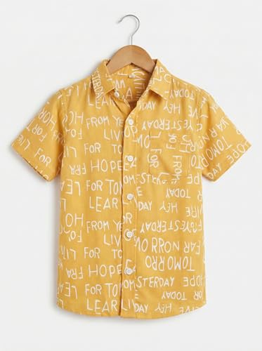 Image of TAGAS Boys' Shirt|Casual Short Sleeve Shirts for Kids | Button-Down Summer Shirts | Regular Fit Stylish Wear