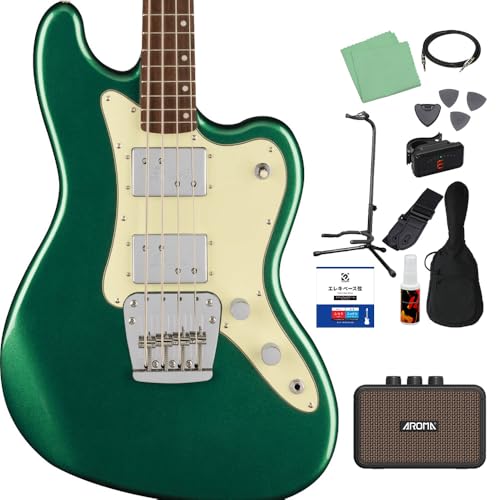 Squier by Fender Paranormal Rascal Bass HH Sherwood Green x[X S12_Zbg y[d~jAvtz XJ 30C` V[gXP[ XNC[/XNCA