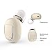 NENRENT Q13 Bluetooth Earbud, Smallest Mini Invisible V4.1 Wireless Bluetooth Earpiece Earphone Headset Headphone with Mic Hands-Free Calls for Smartphones(1 Piece) Nude…