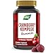 Produktbild Cranberry Komplex Gummibärchen mit Vitamin C + D-Mannose - lecker & gesunde vegetarische Vitamin Gummies aus Cranberry-Pulver - Immunsystem stärken vegetarisch - 60 Stk