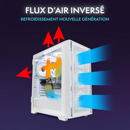 IV-126 PC Gaming Fisso Completo • 23" Monitor • Ryzen 7 5700X 4,6GHz • RTX 5060 8GB • 16GB RAM • 1TB NVMe M.2 SSD • Windows 11 • WiFi - PC Desktop - Immagine 3