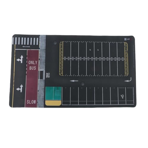 EHJRE 1/64 Parking Lot Pad Mat Vehicle Scene Display Toy Non Slip Miniature Desktop Mini Car Garage Scene Mat for Children, Style A