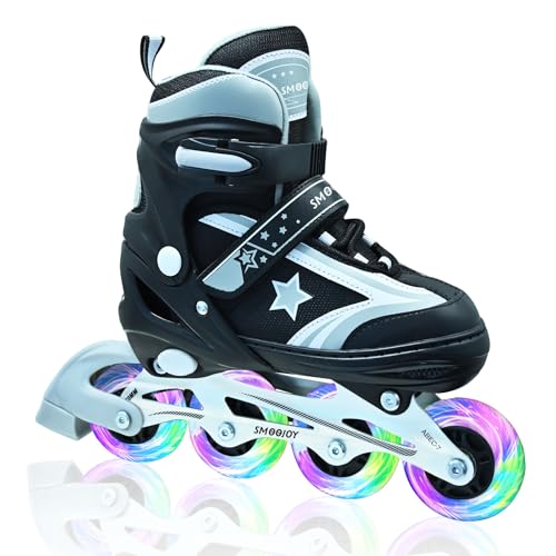 SMOOJOY Kids Inline Skates for Boys, Girls and Youth, All Light-Up...