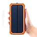 Produktbild Wttfc Sonnenkollektor-Energien-Bank 20000 mAh Neue LED-Doppel-USB-Ports, Kasten-Aufladeeinheit DIY Kits Box, Exklusiv für iPhone Ios,Orange