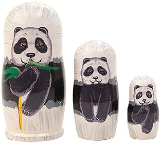 Made in Russia Panda Nesting Doll 3pc./3.5