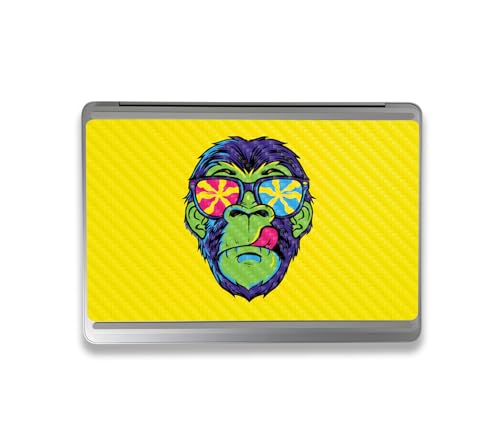Image of MightySkins Carbon Fiber Skin Compatible with Microsoft Surface Laptop Studio 2 (2023) Full Wrap Kit - Hypno Chimp | Protective, Durable Textured Carbon Fiber Finish | Easy to Apply | Made in The USA